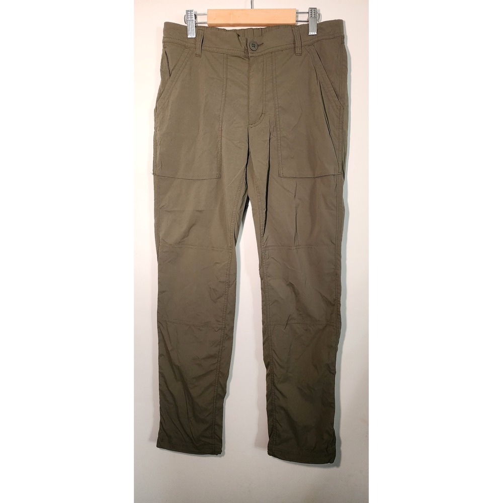 REI Co Op Womens Size 4 Hiking Pants Olive Green Nylon Spandex Outdoor Camping